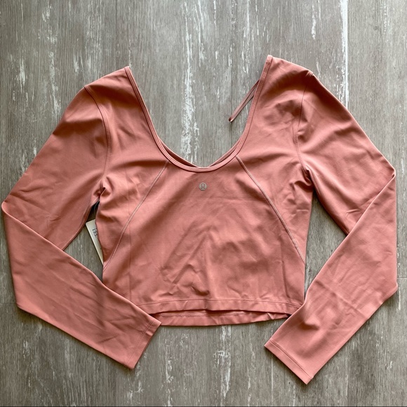 Lululemon Align Long Sleeve Shirt - Pink Savannah - Picture 3 of 5